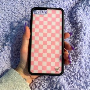 Pink Checkered iPhone case